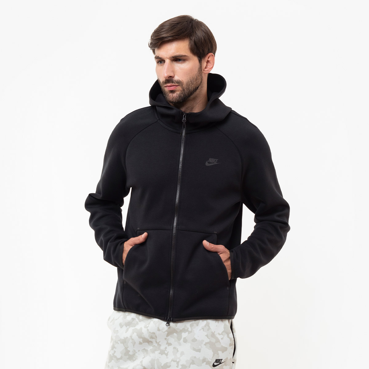 NIKE Dukserica ODJECA DUKS M NSW TCH FLC HOODIE FZ Buzz Sneaker