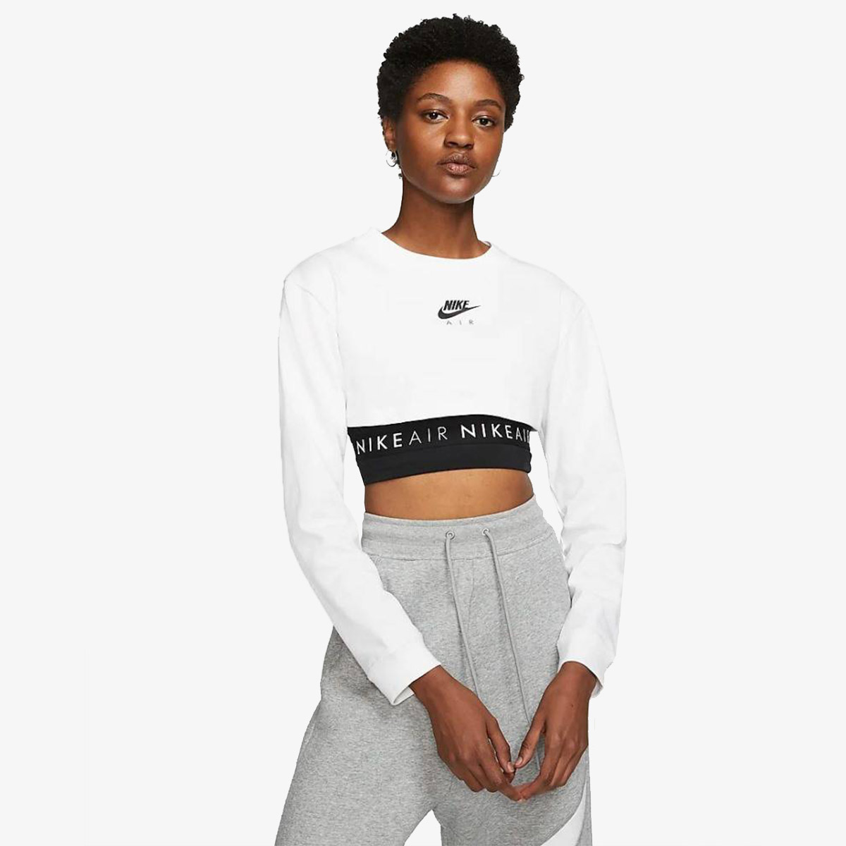 Nike Dukserica ODJECA DUKS W NSW AIR TOP LS CROP 