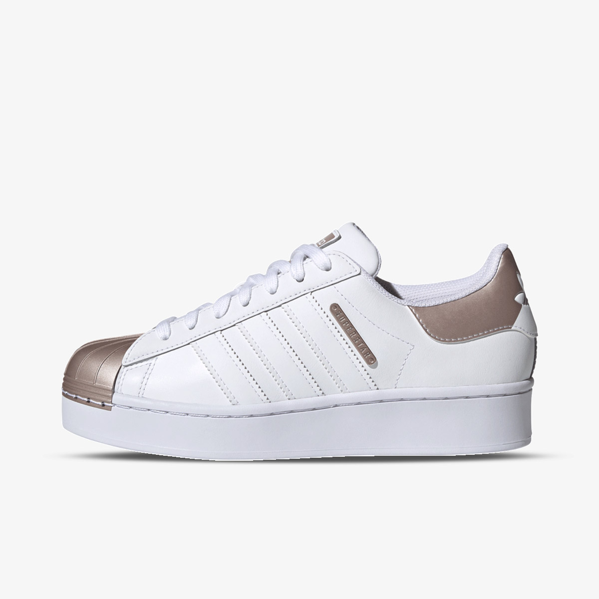 adidas gazelle silver green womens adidas Originals Women Superstar Bold White FV3334, 8.5