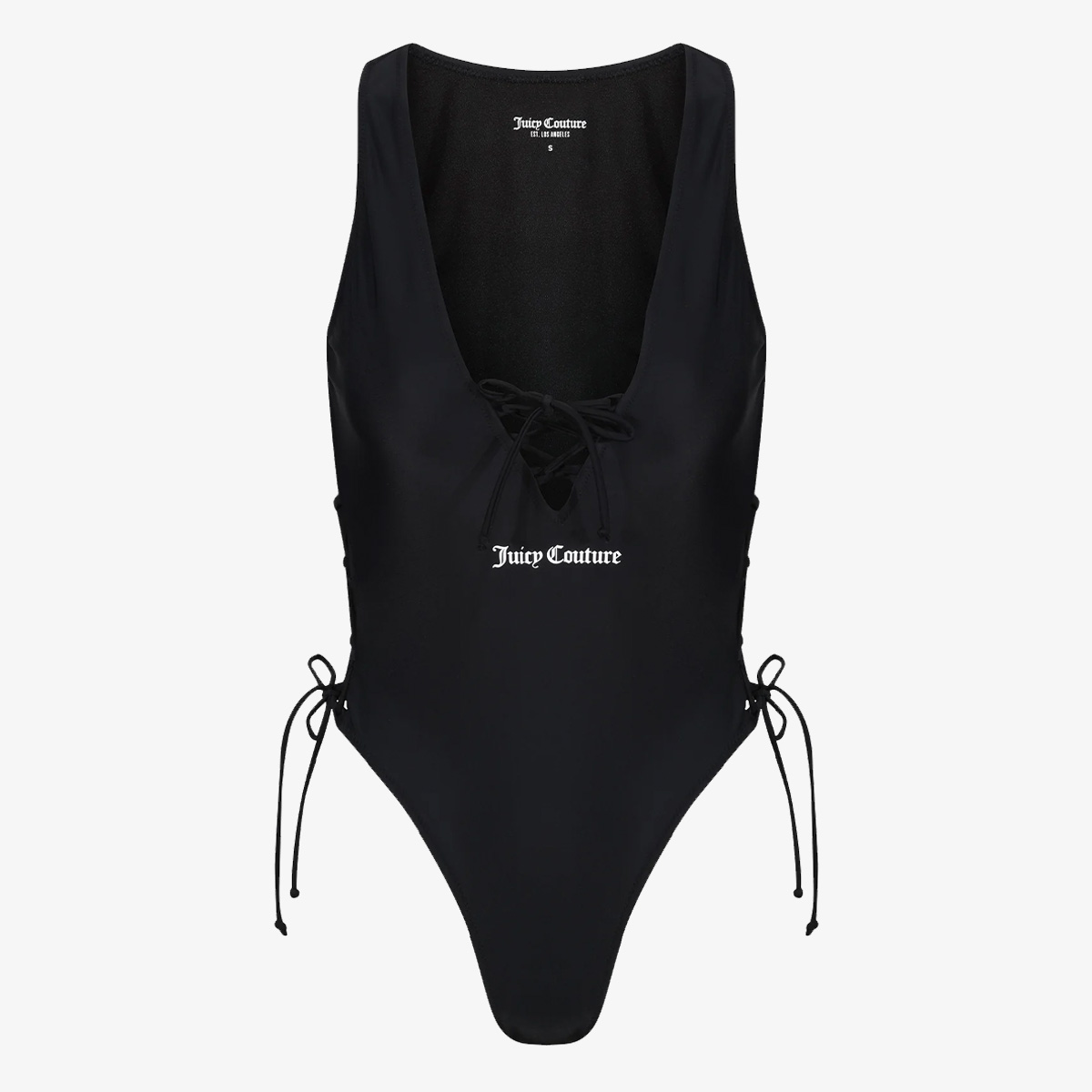 Juicy Couture Jednodijelni kupaći kostim Black Lattice One Piece 
