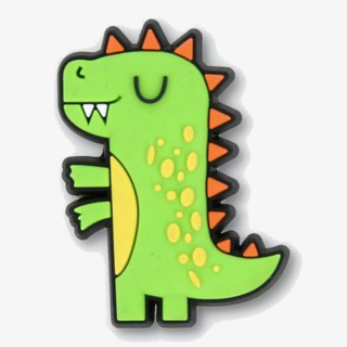 Crocs Ukras CROCS JIBBITZ / GREEN DINO 