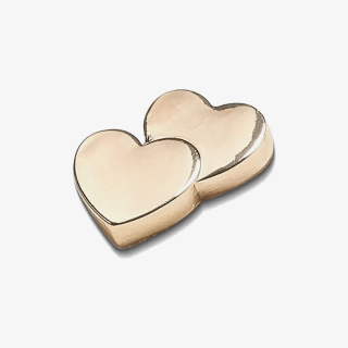 Crocs Ukras GOLD DOUBLE HEART 