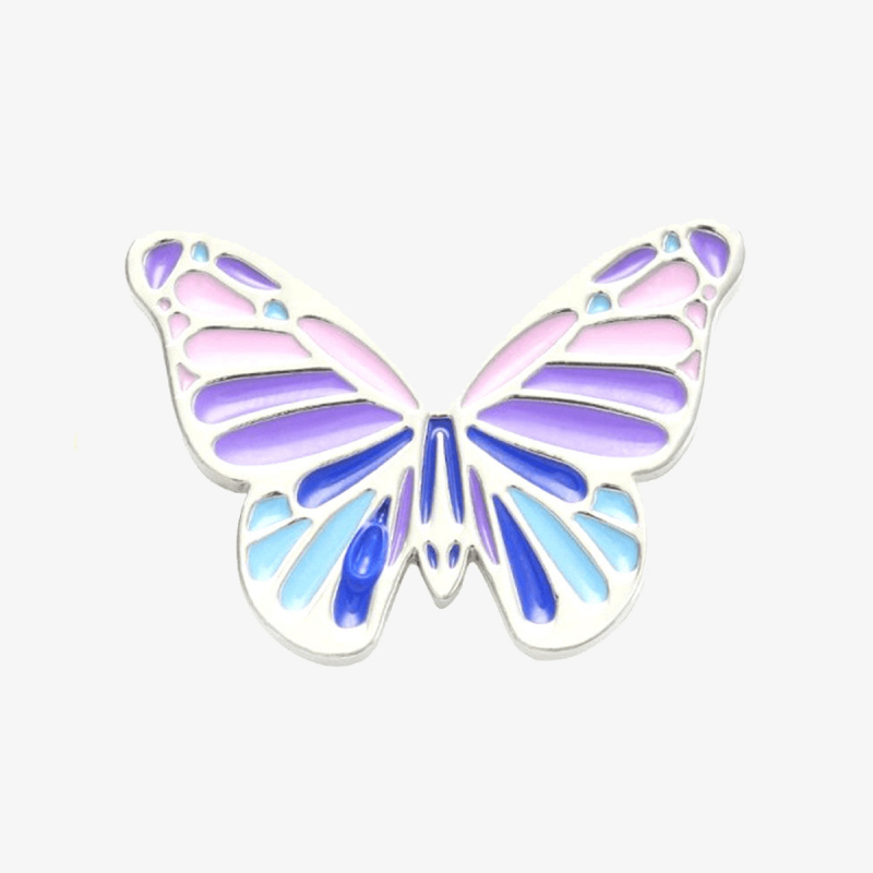 Crocs Ukras CROCS JIBBITZ / MULTI PURPLE BUTTERFLY 