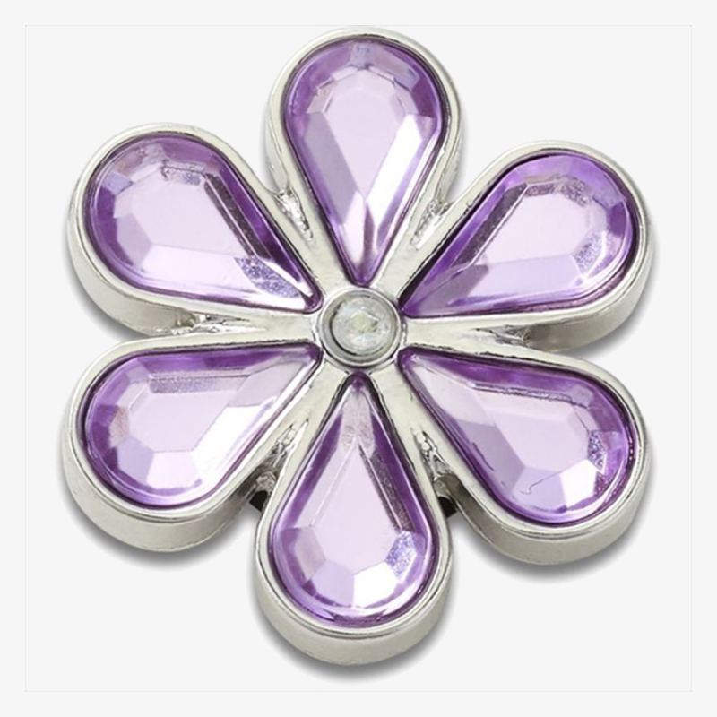 Crocs Stiker CROCS JIBBITZ / PURPLE BLINGED OUT DAISY 