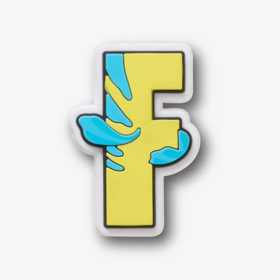 Crocs Ukras JIBBITZ /  DISNEY CHARACTER LETTER F 