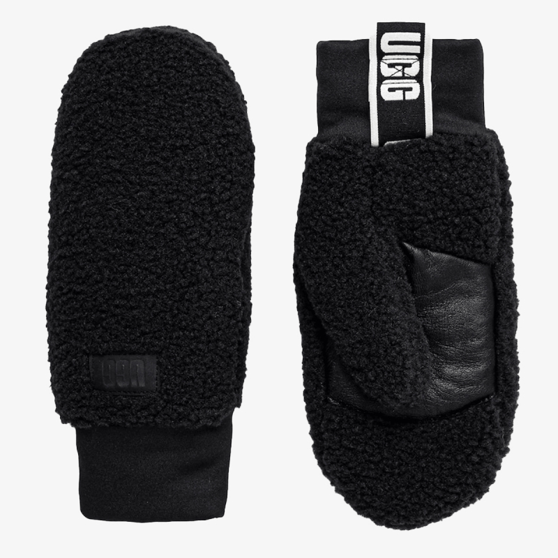 UGG Rukavice W UGGFLUFF LOGO TAPE MITTEN 