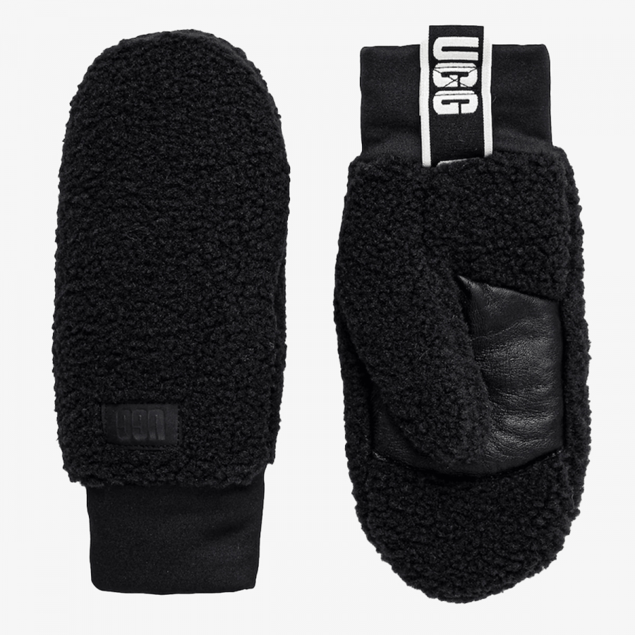 UGG Rukavice W UGGFLUFF LOGO TAPE MITTEN 