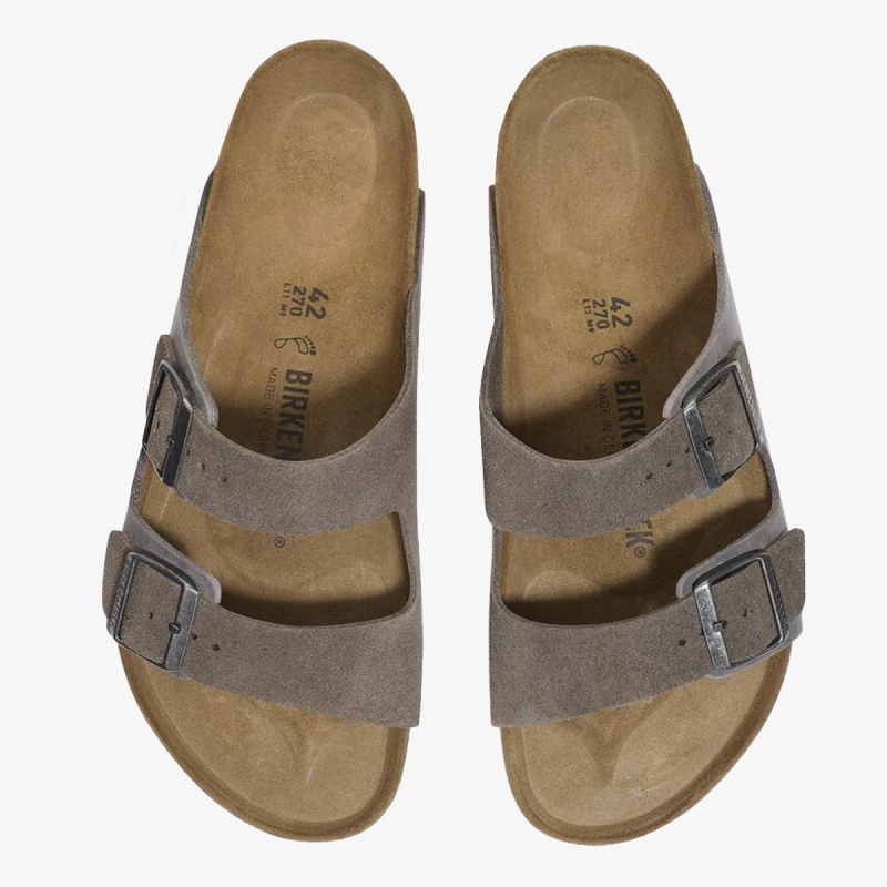 Birkenstock Papuče ARIZONA LEVE/LEOI CONCRETE GRAY 