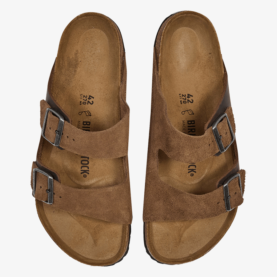 Birkenstock Papuče ARIZONA LEVE/LEOI DARK TEA 