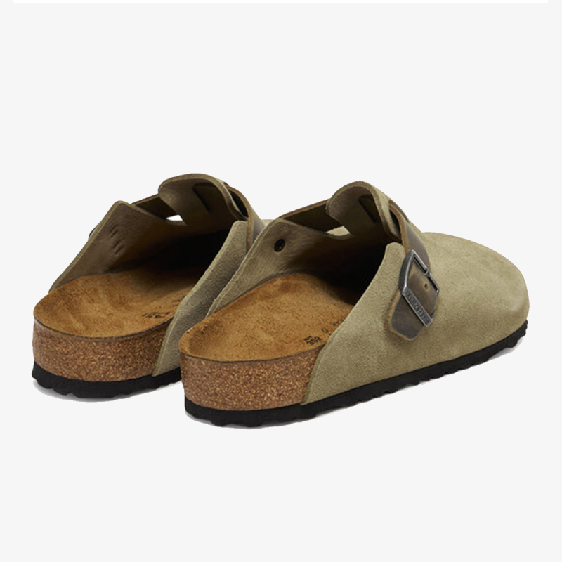 Birkenstock Papuče BOSTON LEVE/LEOI FADED KHAKI 