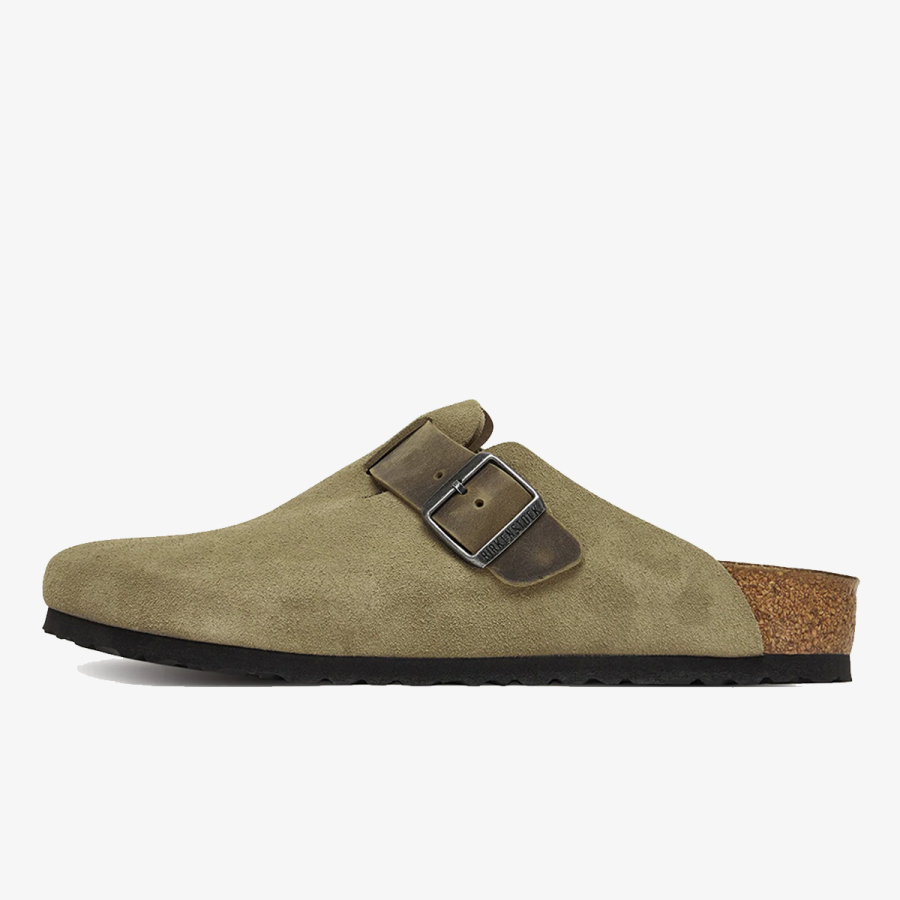 Birkenstock Papuče BOSTON LEVE/LEOI FADED KHAKI 