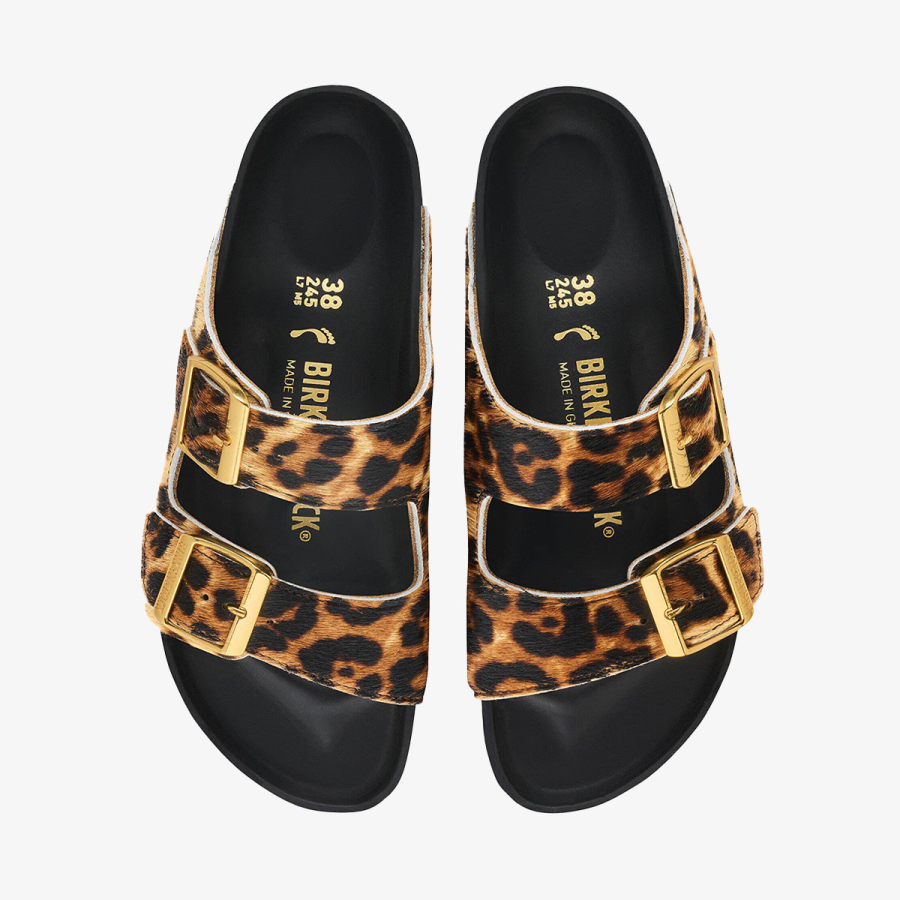 Birkenstock Papuče ARIZONA FUR LEO NATURAL HEX 