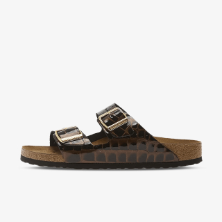 Birkenstock Papuče ARIZONA LENA EMBOSS ANIMAL BLACK 