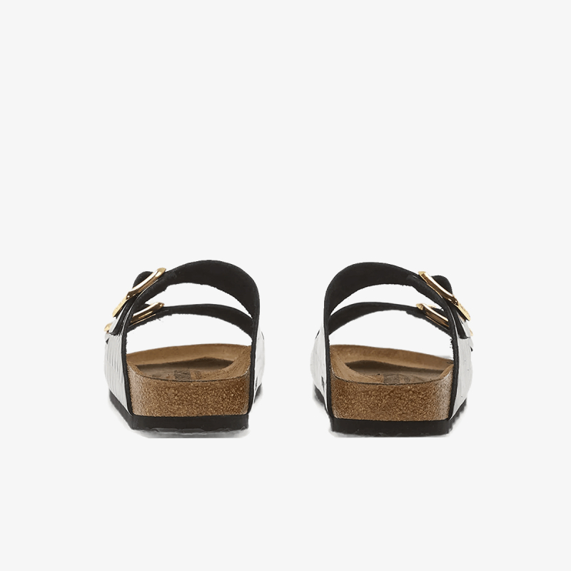 Birkenstock Papuče ARIZONA LENA EMBOSS ANIMAL BLACK 
