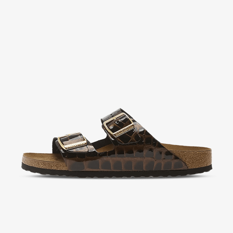 Birkenstock Papuče ARIZONA LENA EMBOSS ANIMAL BLACK 