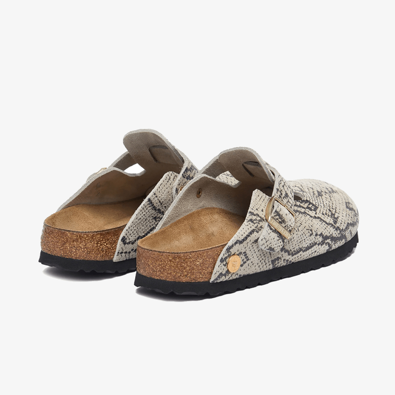 Birkenstock Papuče BOSTON PRINT LEVE SNAKE OYSTER 