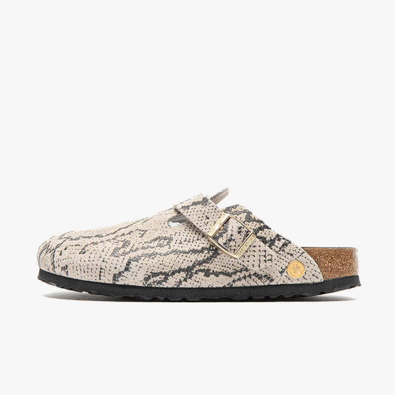 Birkenstock Papuče BOSTON PRINT LEVE SNAKE OYSTER 