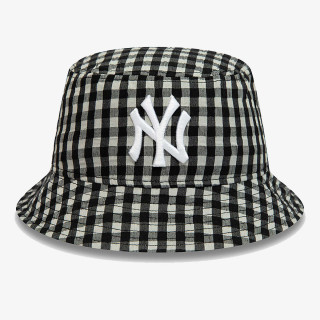 New Era Kapa WMNS GINGHAM TAPERED BUCKET NEYYAN BLK 