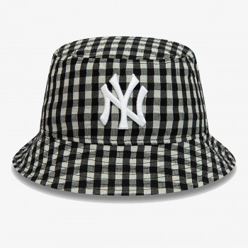 New Era Kapa WMNS GINGHAM TAPERED BUCKET NEYYAN BLK 