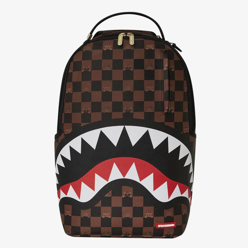 Sprayground Ranac PEEKING CHARACTER CHECK BACKPACK 