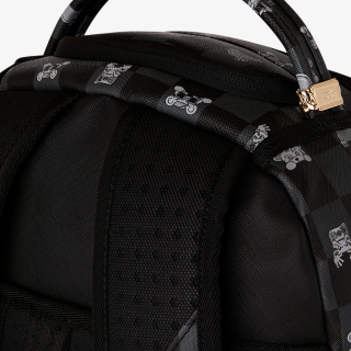 Sprayground Ranac GRAY PEEKING CHARACTER CHECK BACKPACK 