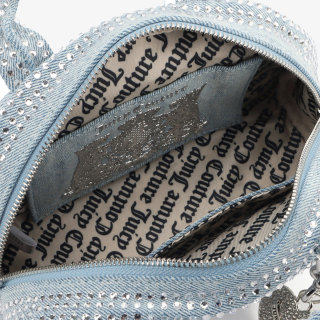 Juicy Couture Torba FIREFLIES S. BOWLING Pamuk BLU DENIM 
