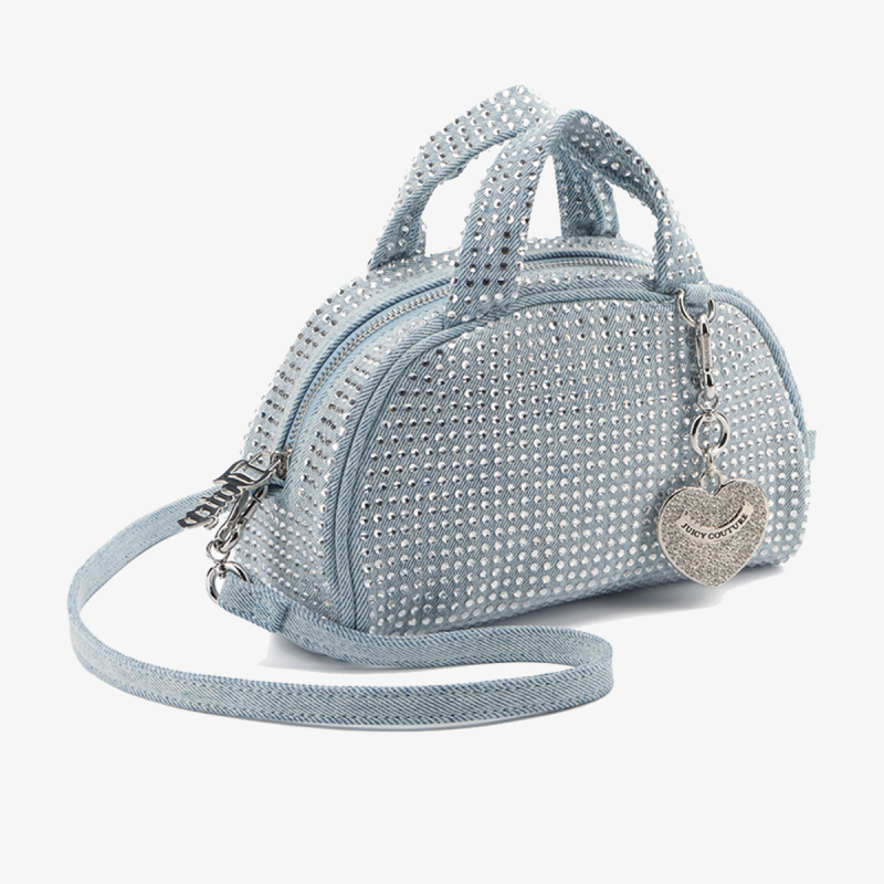 Juicy Couture Torba FIREFLIES S. BOWLING Pamuk BLU DENIM 