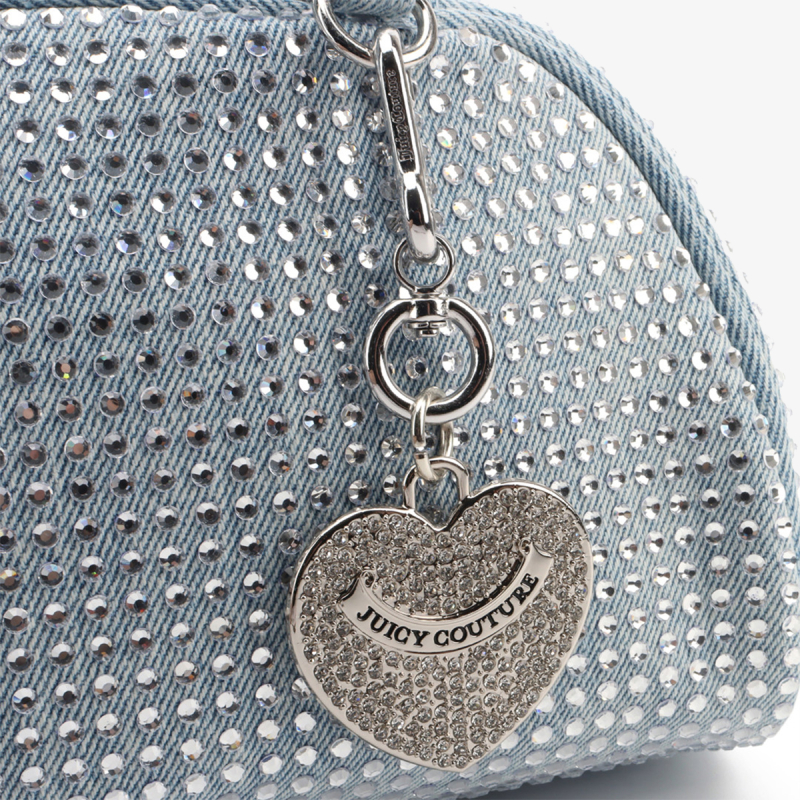 Juicy Couture Torba FIREFLIES S. BOWLING Pamuk BLU DENIM 