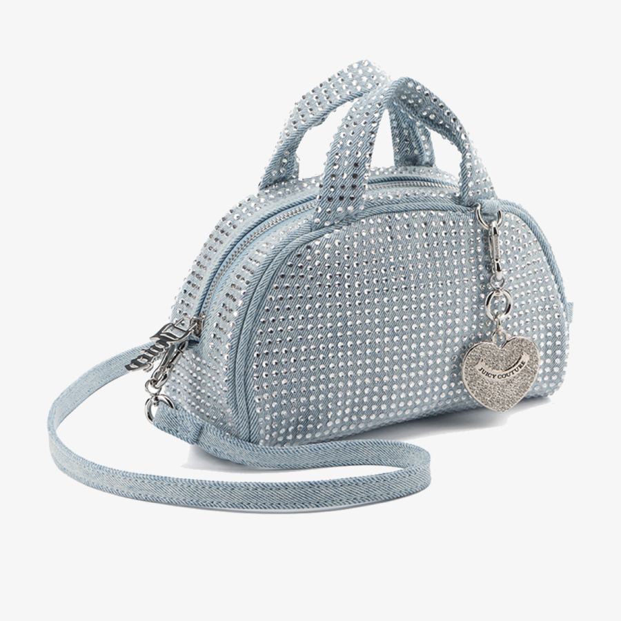 Juicy Couture Torba FIREFLIES S. BOWLING Pamuk BLU DENIM 