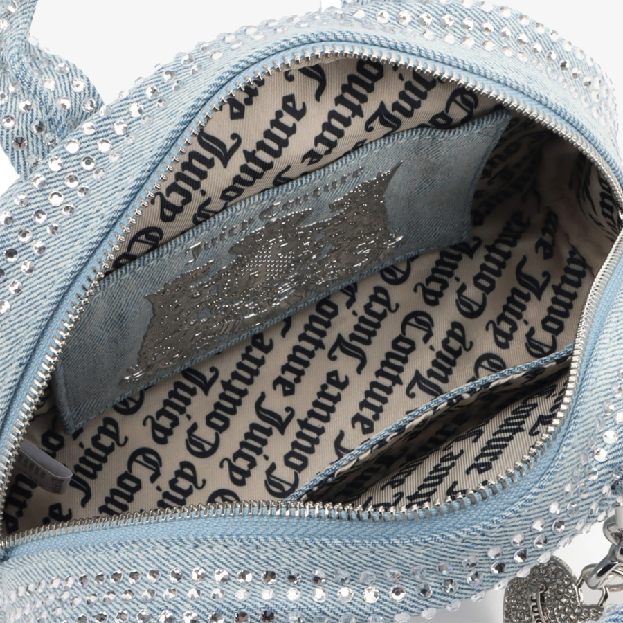 Juicy Couture Torba FIREFLIES S. BOWLING Pamuk BLU DENIM 