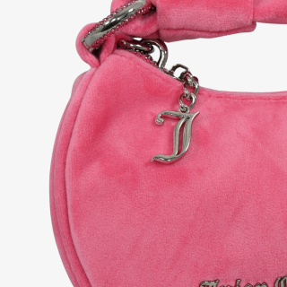 Juicy Couture Torba BLOSSOM MICRO HOBO Poliester SUPER PINK 