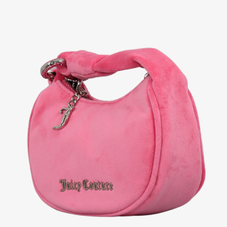Juicy Couture Torba BLOSSOM MICRO HOBO Poliester SUPER PINK 