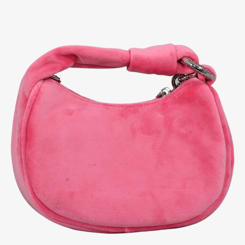 Juicy Couture Torba BLOSSOM MICRO HOBO Poliester SUPER PINK 