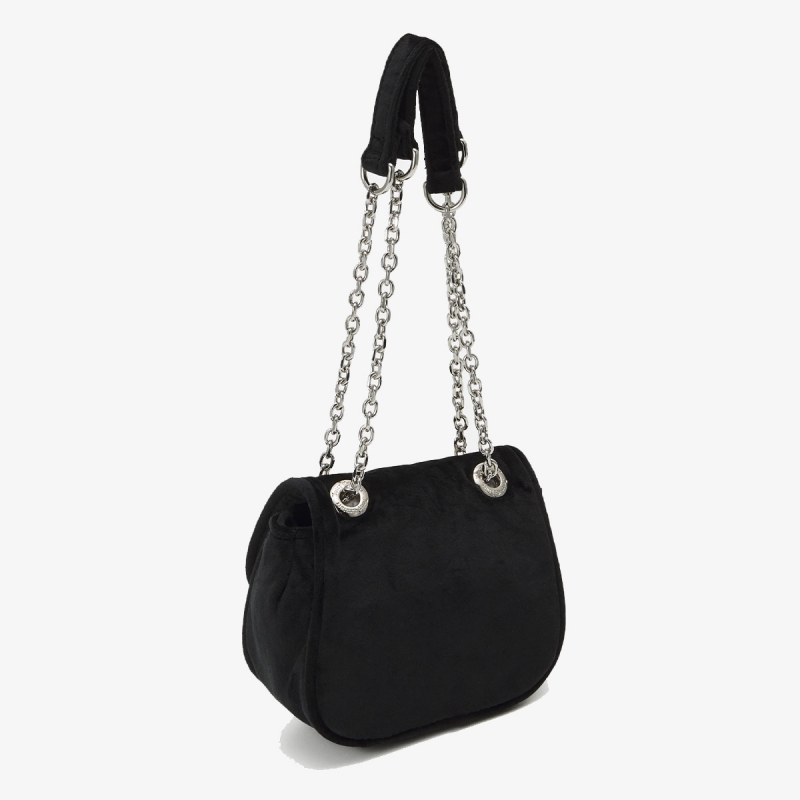 Juicy Couture Torba KIMBERLY CROSSBODY W/ FLA POLYESTER BLAC 