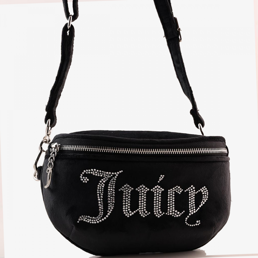 Juicy Couture Torba KIMBERLY WAIST BAG Poliester BLACK 