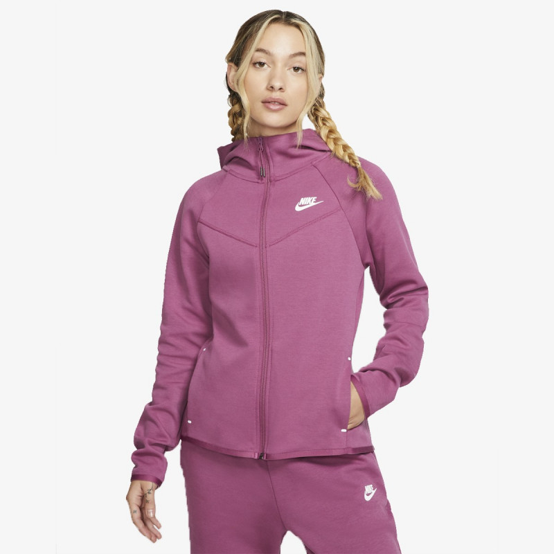 nike dukserica w nsw tch flc wr hoodie fz