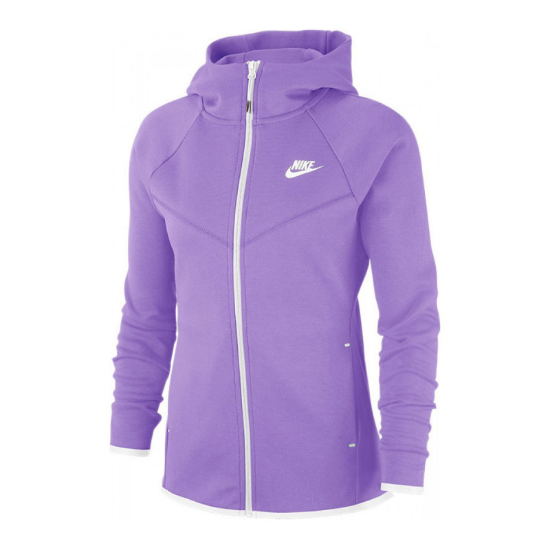 nike dukserica w nsw tch flc wr hoodie fz