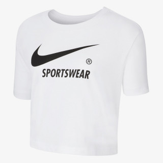 Nike Majica ODJECA MAJICA W NSW TEE SWOOSH SW LOGO CROP 