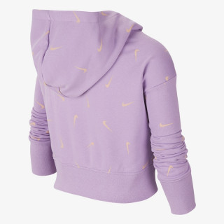 Nike Dukserica ODJECA DUKS G NSW CROP HOODIE AOP 