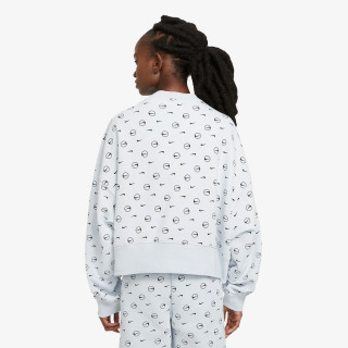 Nike Dukserica W NSW CREW BB AOP PRNT PACK 