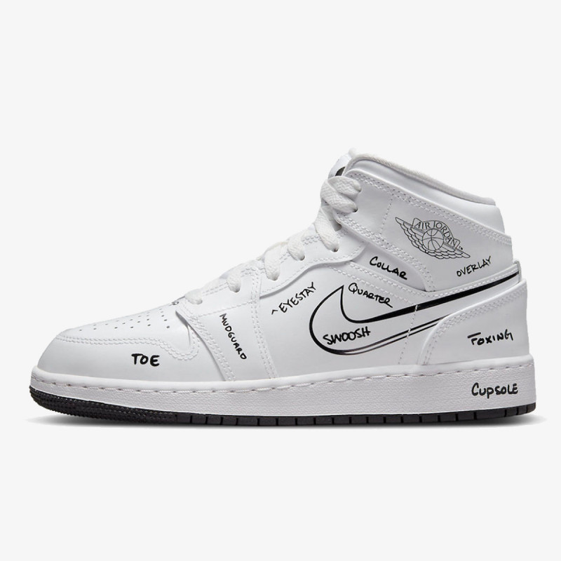 NIKE Patike AIR JORDAN 1 MID SS GS Buzz Sneaker Station