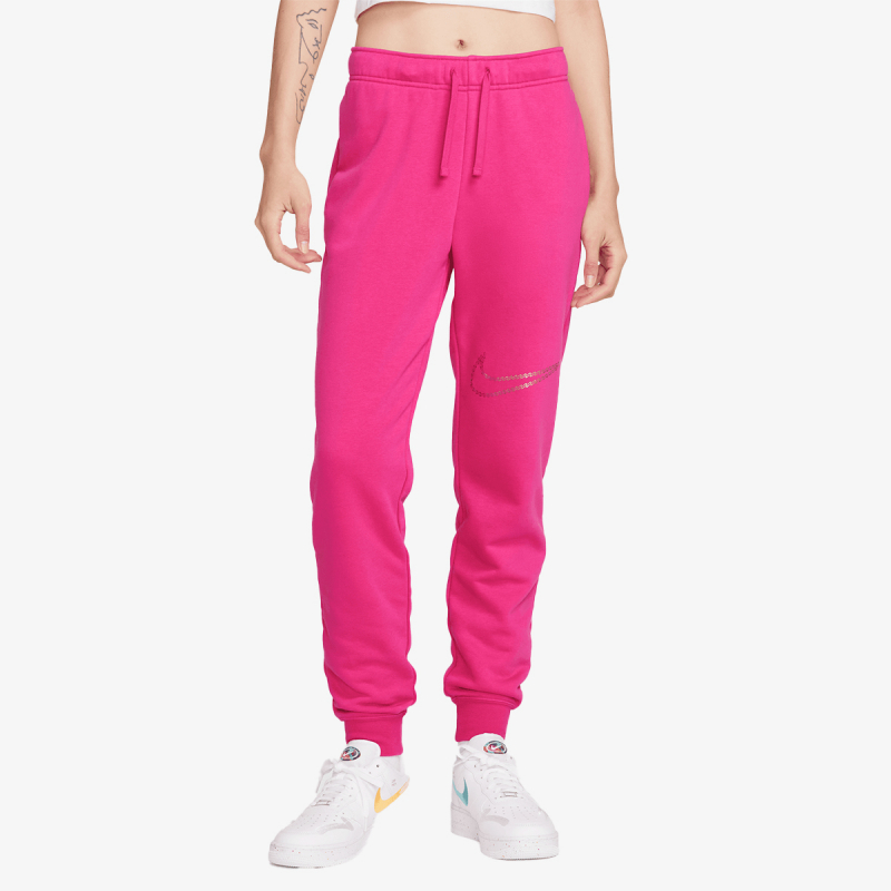 Nike Donji dio trenerke W NSW CLUB FLC SHINE MR PANT 