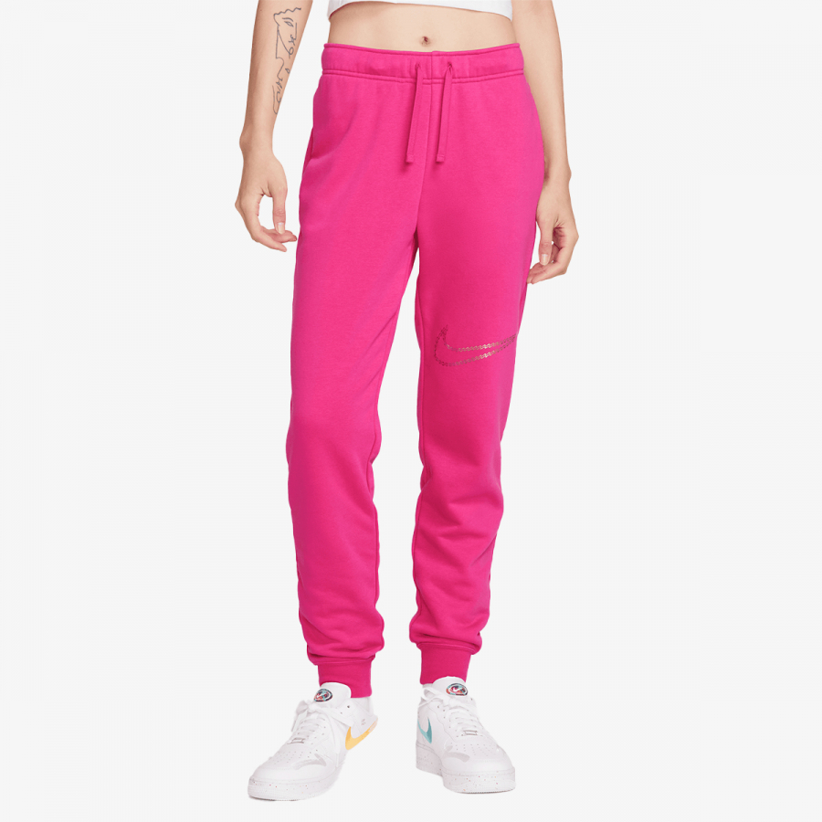 Nike Donji dio trenerke W NSW CLUB FLC SHINE MR PANT 