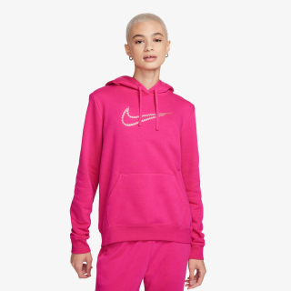 Nike Dukserica W NSW PE CLB FLC SHINE OS PO 