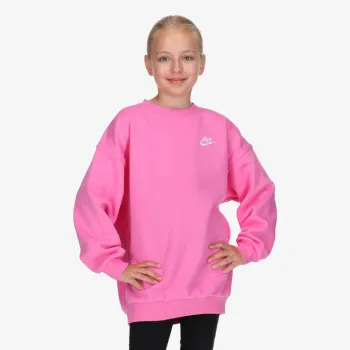 NIKE Dukserica G NSW CLUB FLC OVRSZD CREW LBR 