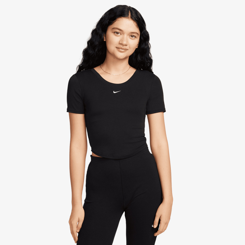 Nike Majica W NSW NK CHLL KNT MRIB SS TOP 