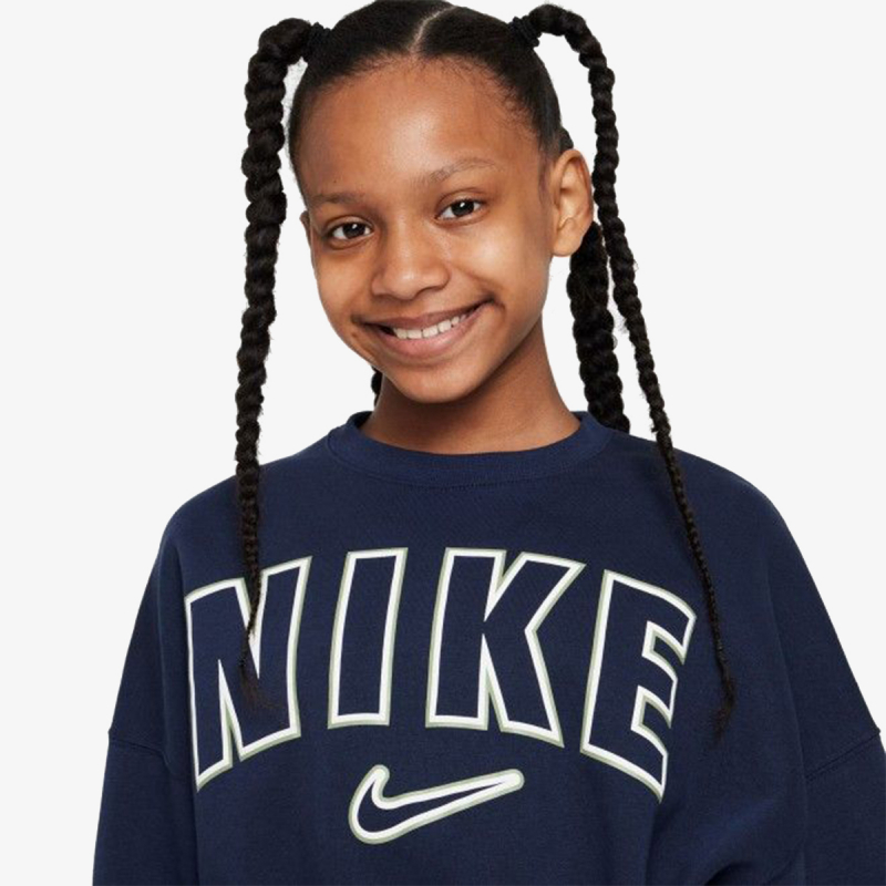 Nike Majica dugih rukava G NSW TREND FLC CREW PRNT 