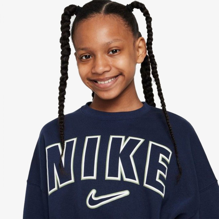 Nike Majica dugih rukava G NSW TREND FLC CREW PRNT 