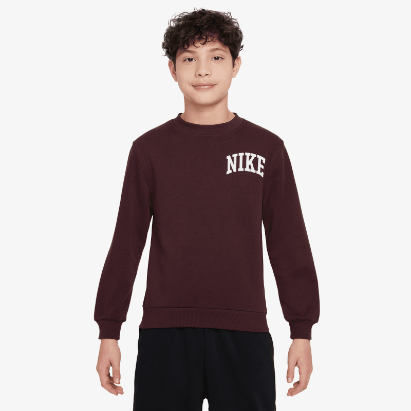 Nike Majica dugih rukava K NSW CLUB FT CREW LBR MC 