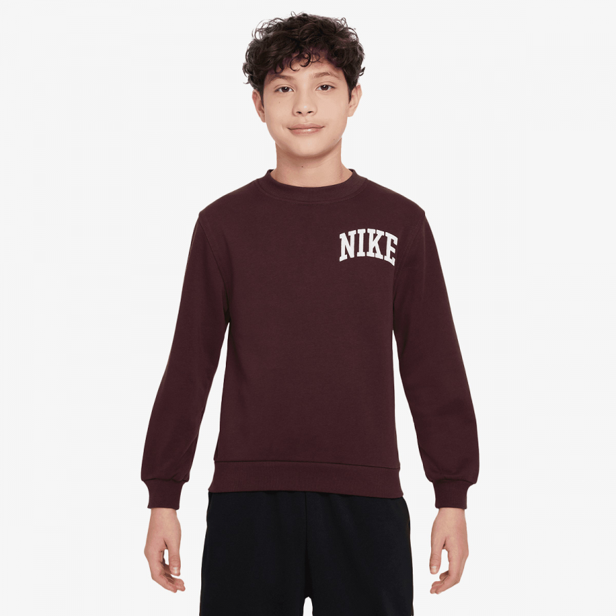 Nike Majica dugih rukava K NSW CLUB FT CREW LBR MC 